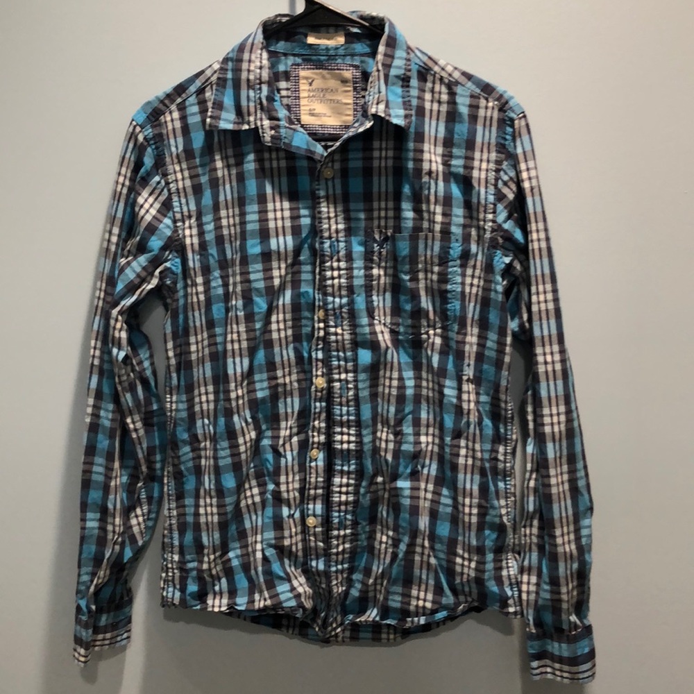 AE Plaid Button Down